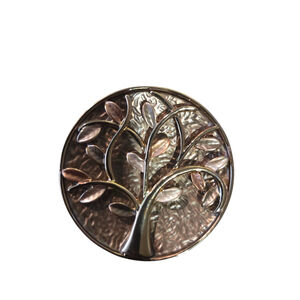 Coronet Tree of Life Magnetic Brooch Gold Brown NWT Boutique Jewelry Gift